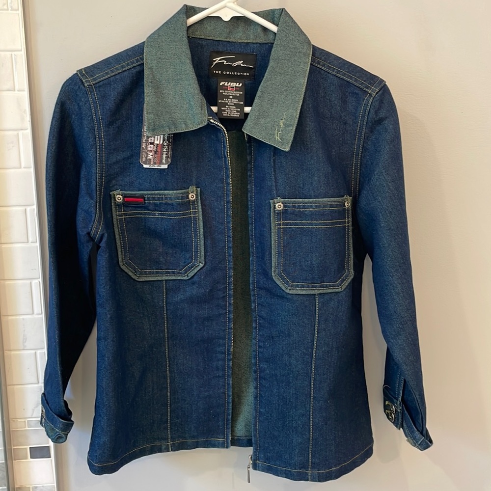 FUBU juniors jean jacket Size M